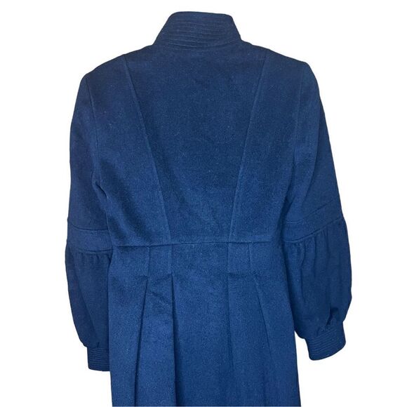 Diane Von Furstenberg Wool Black Coat Size Small - Picture 4 of 6